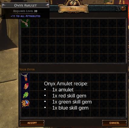 Poe amulet alterations